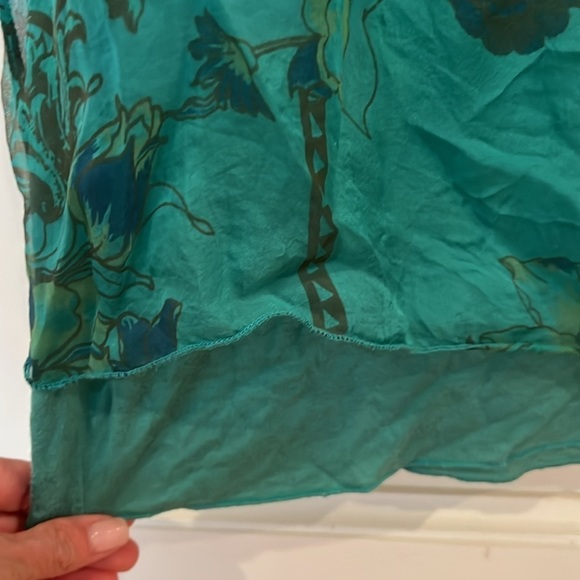 Woman Maxi Made in Italy Sleeveless Green dress with optional belt size S - Picture 8 of 9